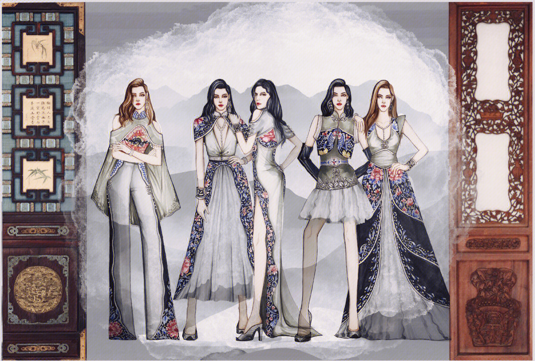 服裝設計作品集機構排名_服裝設計專業作品集制作方法_服裝設計的作品集