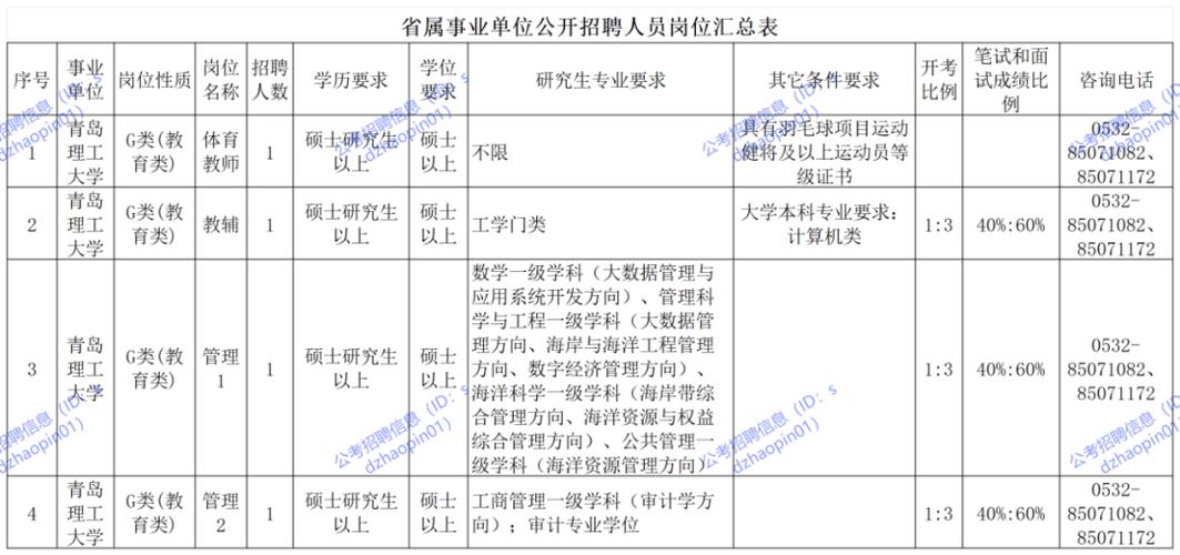 青島理工_青島理工大學2025年招聘公告_山東省屬事業單位招聘條件
