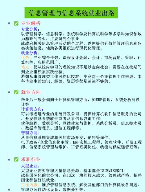 信息管理與信息系統專業 就業方向 職業發展_信息系統管理就業前景