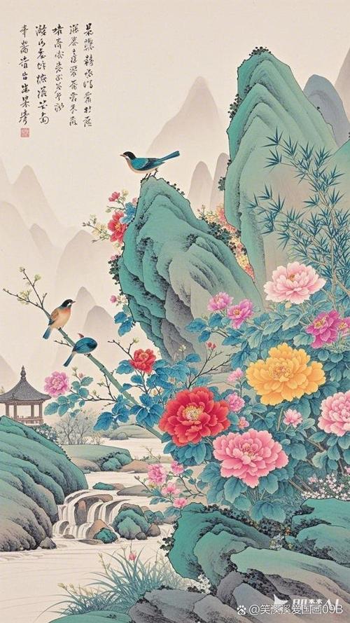 雨過天連青壁潤 風(fēng)來松卷翠屏張書法欣賞_水色山光皆畫本_對聯(lián)水色山光皆畫本 花香鳥語是詩情書法欣賞