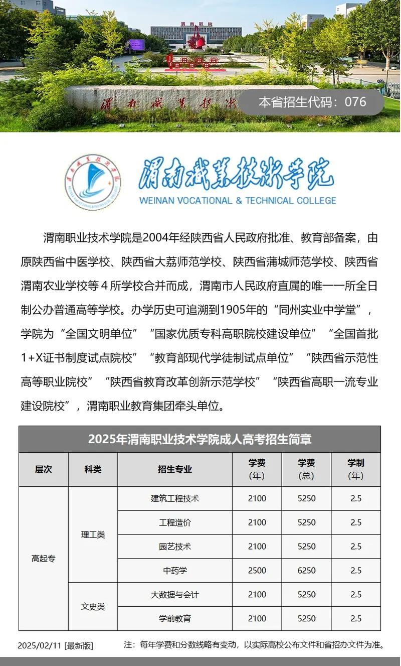 渭南職業(yè)技術(shù)學(xué)院自考大專專業(yè)_渭南師范學(xué)院排名_渭南成人自考大專院校排名